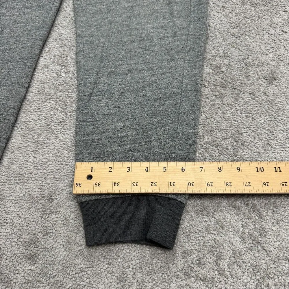 J.Crew Knit Goods Sim Fit Jogger Sweatpants Mens Large Gray Zip Pocket Casual